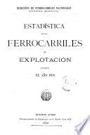 Estadística de los ferro-carriles en explotacion