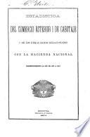 Estadistica del comercio esterior i de cabotaje