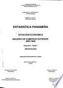 Estadística panameña. Situación económica