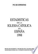 Estadísticas de la Iglesia Católica en España 1998