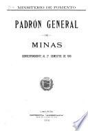 Estado del padrón general de minas