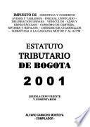 Estatuto tributario de Bogotá, 2001