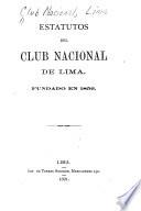 Estatutos del Club Nacional de Lima