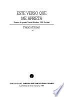 Este verso que me aprieta