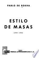 Estilo de masas, 1963-1964