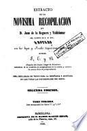 Estracto de la novísima recopilación por Juan de la Reguera y Valdelomar, 3