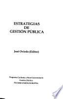 Estrategias de gestión pública