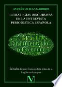 Estrategias discursivas en la entrevista periodística española