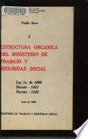 Estructura orgánica del Ministerio de Trabajo y Seguridad Social