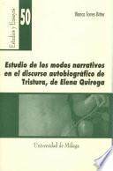 Estudio de los modos narrativos en el discurso autobiográfico de Tristura, de Elena Quiroga