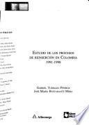 Estudio de los procesos de reinserción en Colombia, 1991-1998