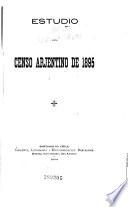 Estudio del censo arjentino de 1895