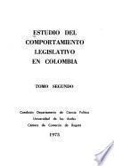 Estudio del comportamiento legislativo en Colombia
