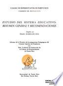 Estudio del sistema educativo
