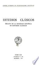 Estudios clásicos, anejo de Bordón
