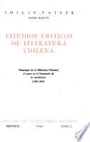 Estudios críticos de literatura chilena