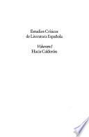 Estudios críticos de literatura española