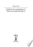 Estudios de arte contemporáneo: Temas de arte español del siglo XX
