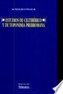 Estudios de celtibérico y de toponimia prerromana