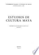 Estudios de cultura maya