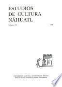 Estudios de cultura náhuatl