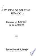 Estudios de derecho privado