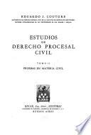 Estudios de derecho procesal civil