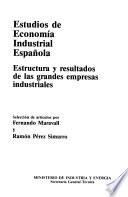 Estudios de economía industrial española