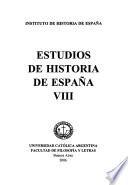 Estudios de historia de España