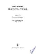 Estudios de lingüística formal