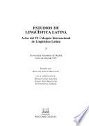 Estudios de Lingüística Latina