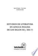 Estudios de literatura en lengua inglesa de los siglos XX y XXI (7)