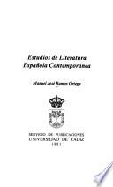 Estudios de literatura española contemporánea