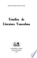 Estudios de literatura venezolana