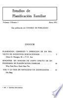 Estudios de planificación familiar