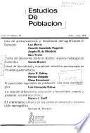 Estudios de población