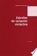 Estudios de variación sintáctica