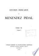 Estudios dedicados a Menéndez Pidal