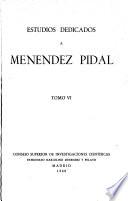 Estudios dedicados a Menéndez Pidal