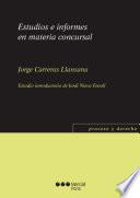Estudios e informes en materia concursal