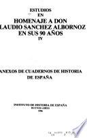 Estudios en homenaje a don Claudio Sánchez Albornoz en sus 90 años