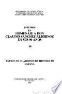 Estudios en homenaje a don Claudio Sánchez Albornoz en sus 90 años