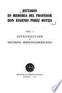 Estudios en memoria del Profesor Don Eugenio Pérez Botija