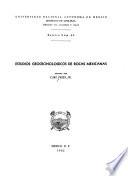 Estudios geocronológicos de rocas mexicanas