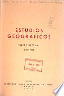Estudios geográficos