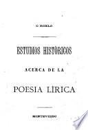 Estudios históricos acerca de la poesia lírica