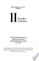 Estudios lingüísticos y literarios del Noroeste: Estudios literarios