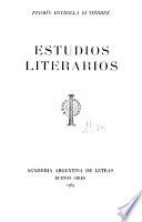 Estudios literarios