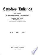 Estudios lulianos