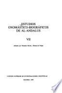 Estudios onomástico-biográficos de Al-Andalus: without special title
